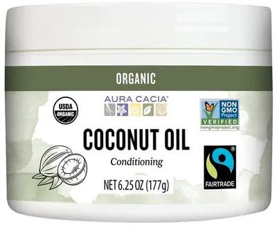 Fair Trade Organic Unrefined Coconut Oil 6.25 oz