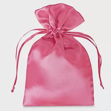 Satin Bag, Pink, 4 inch by 6 inch