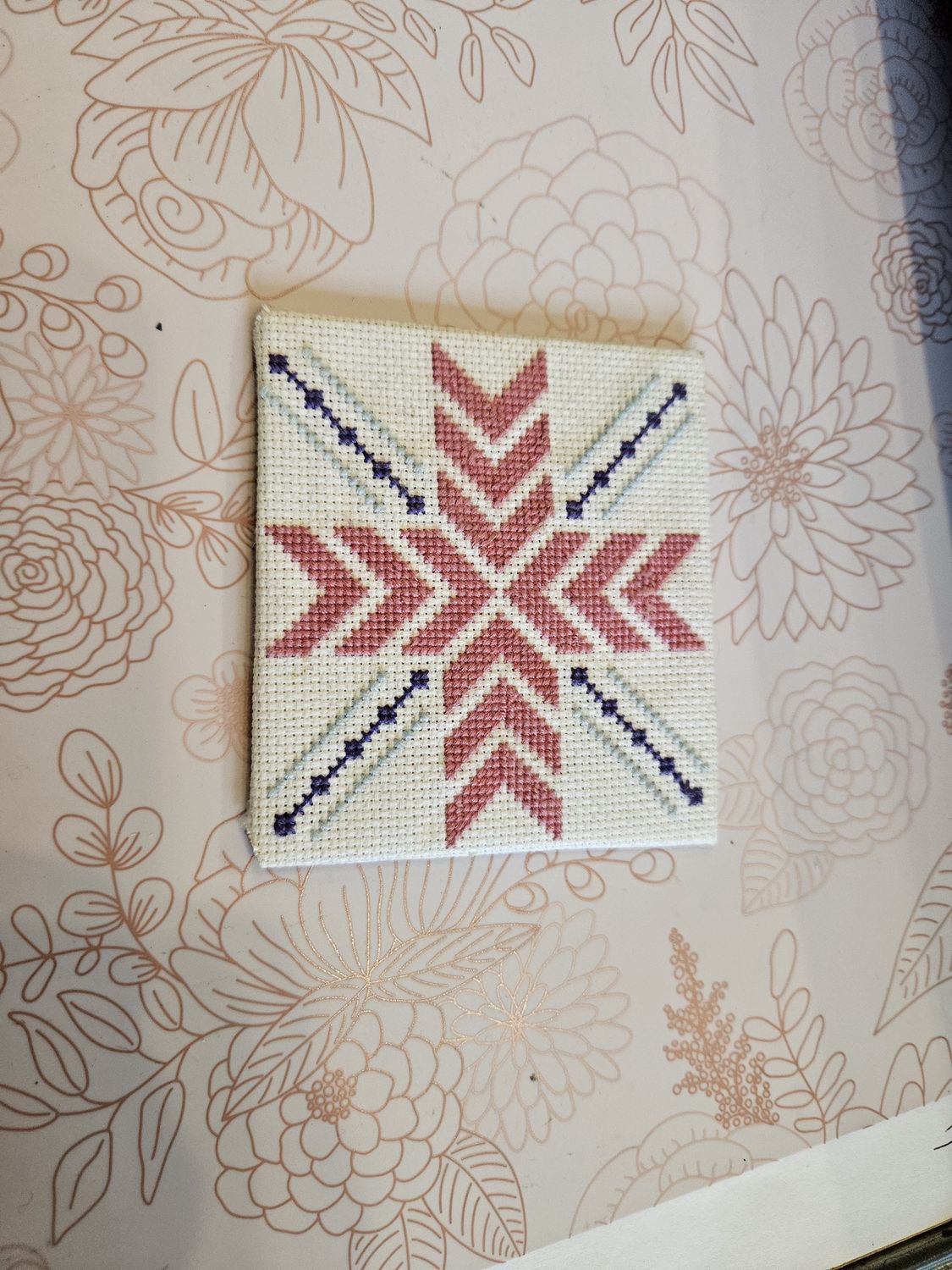 Rose Cross Cross-Stitch