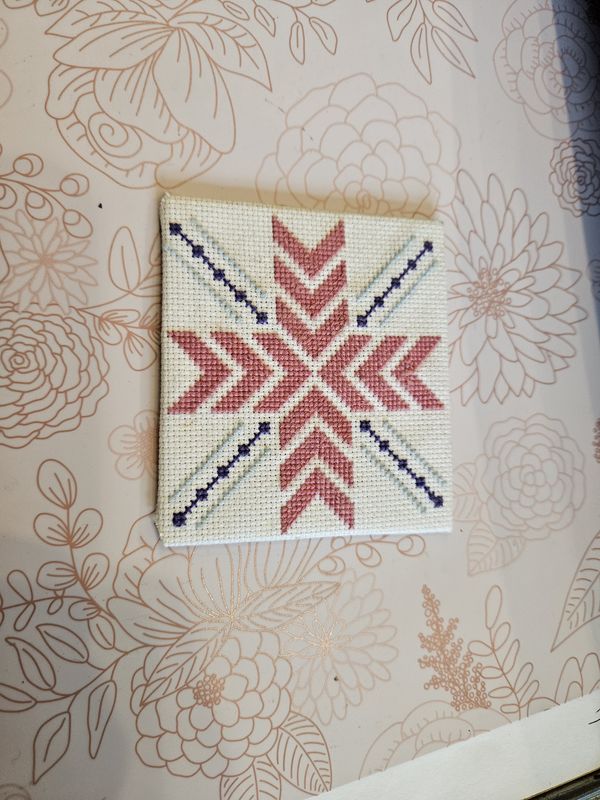 Rose Cross Cross-Stitch