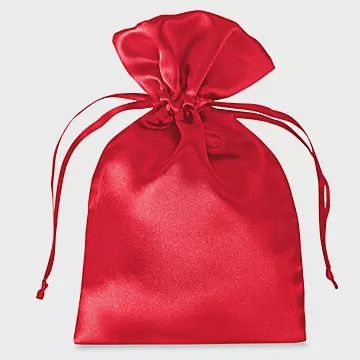 Satin Bag, Red, 4 inch by 6 inch