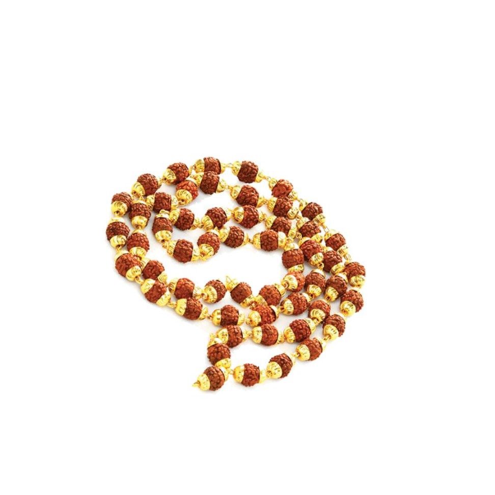 Japamala, Rudraksha Seeds with gold
