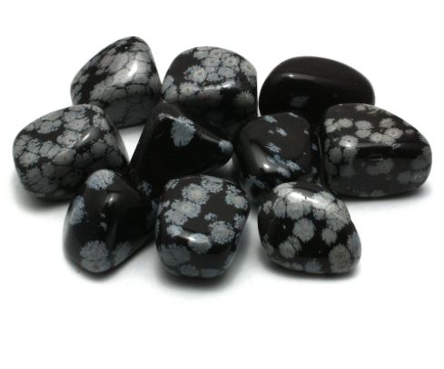 Snowflake Obsidian, Tumbled, 1 ounce