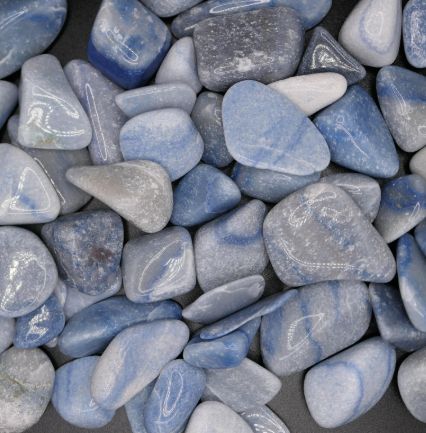 Blue Quartz, Tumbled Stone, 1 ounce