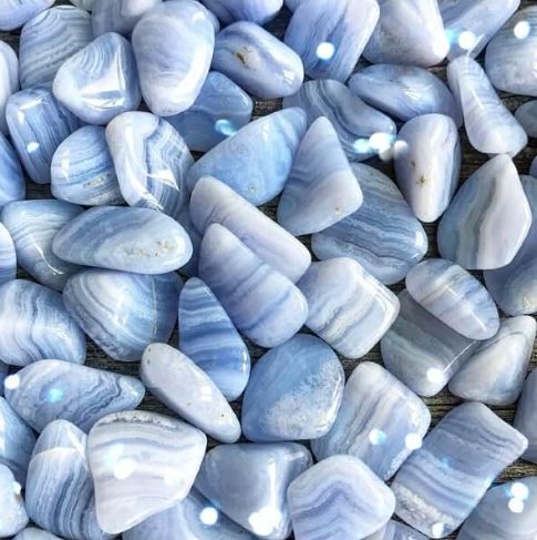 Blue Lace Agate, Tumbled, 1 ounce