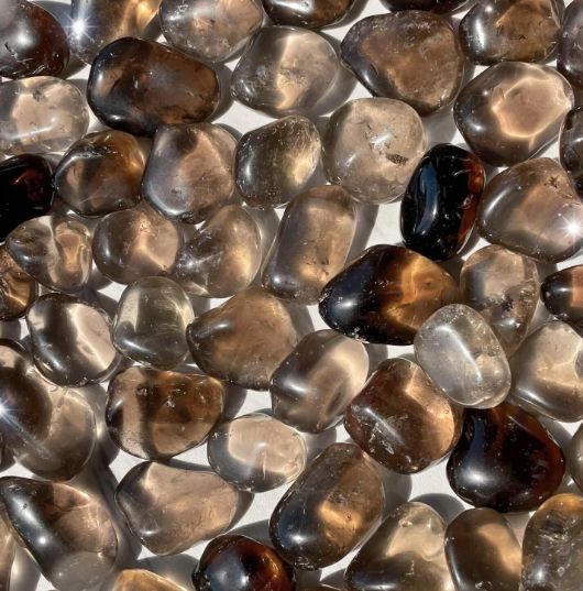 Smoky Quartz, Tumblde, 1 ounce