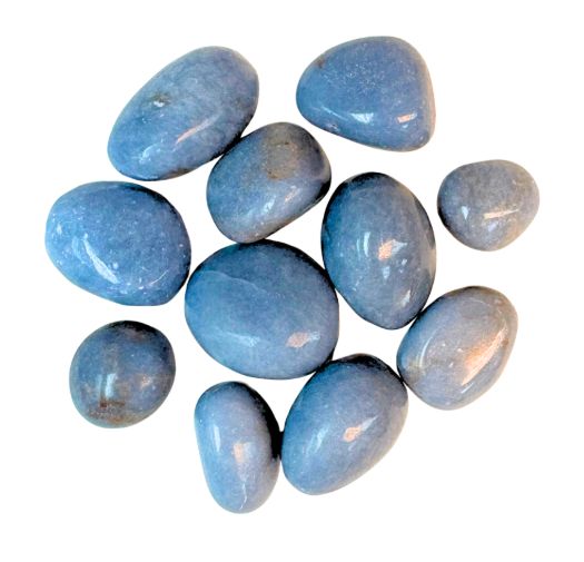 Angelite. Tumbled, 1 ounce