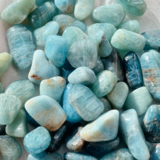 Aquamarine, Tumbled, 1 ounce