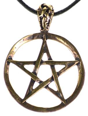Bronze Pentagram Necklace