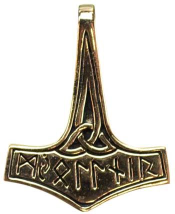 Bronze Thor's Hammer Necklace