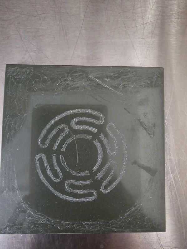 Labyrinth on Green Tile