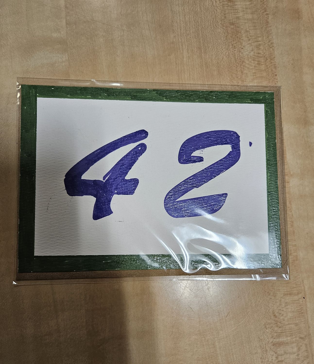 Hand Stenciled Cards, Colour: 42