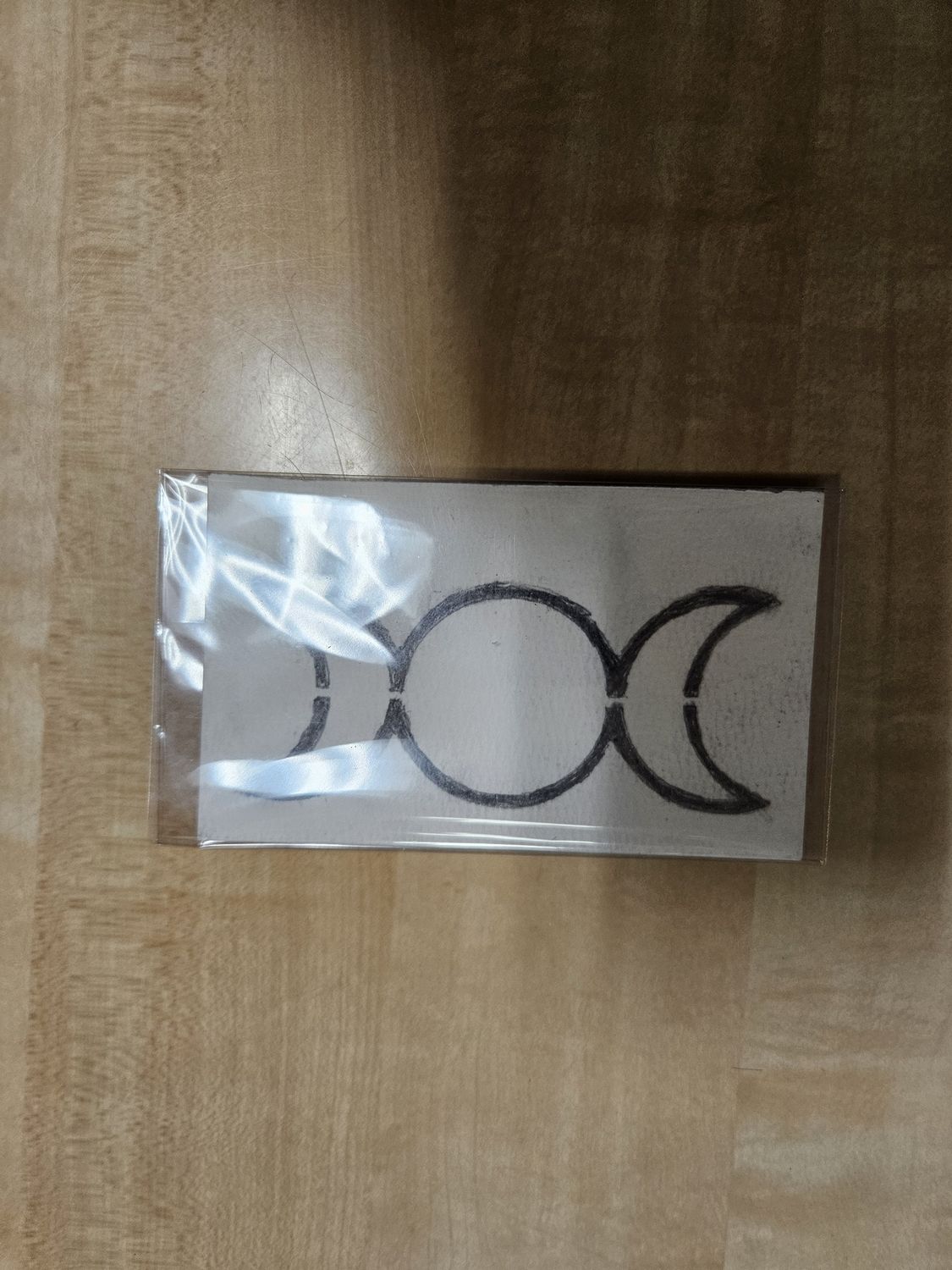 Hand Stenciled Cards - Small, Colour: Triple Moon