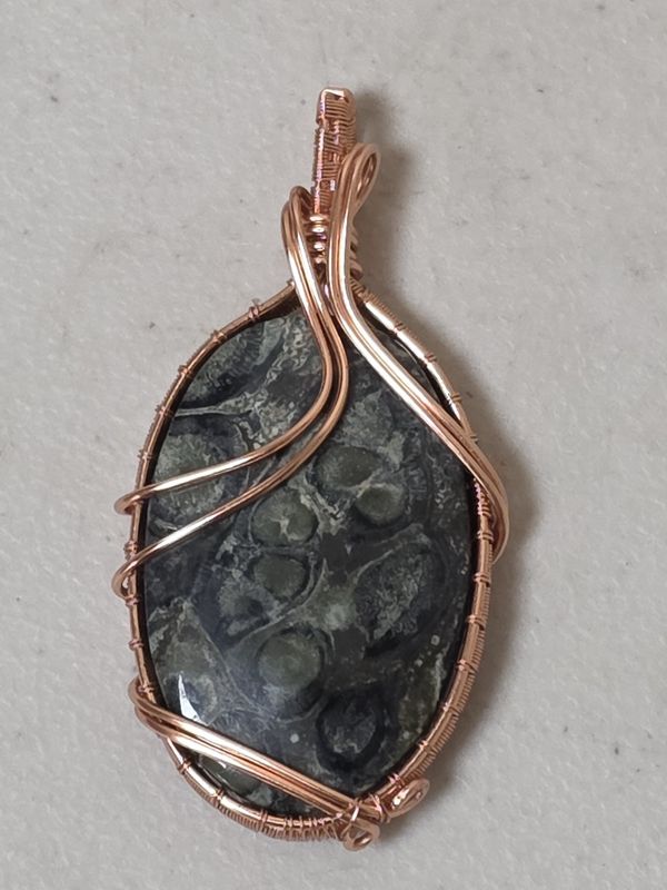 Wire Wrapped Kambaba Jasper