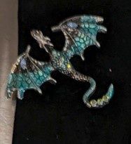 Dragon Pin, Colour: Blue
