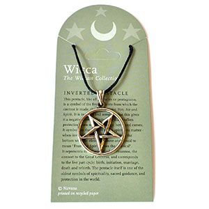 Pentagram Inverted in pewter