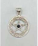 Black Obsidian Pentagram, 30mm