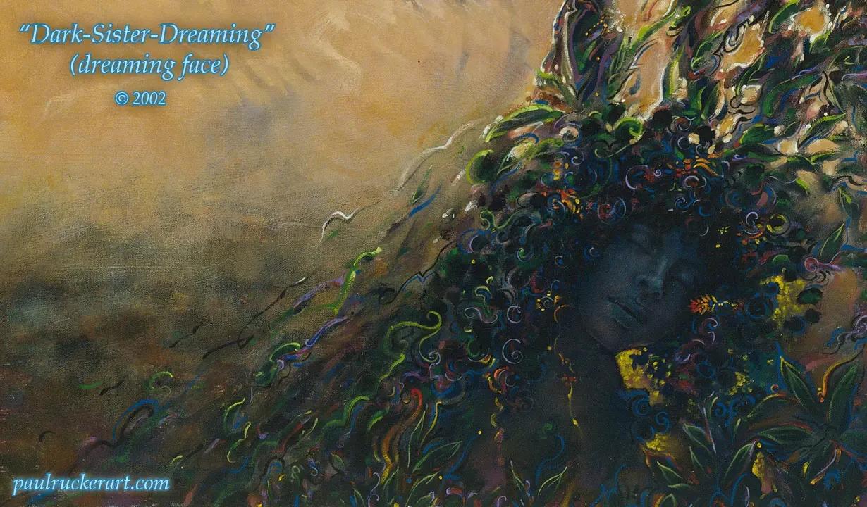 Dark Sister Dreaming Magnet - Horizontal