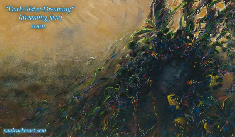 Dark Sister Dreaming Magnet - Horizontal