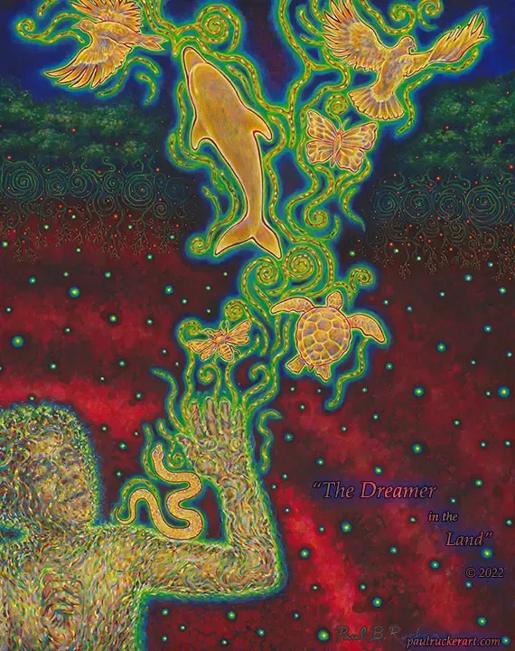 The Dreamer in the Land Print - Medium