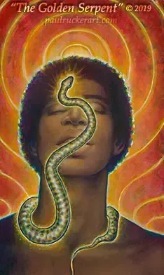 The Golden Serpent - Blank Card