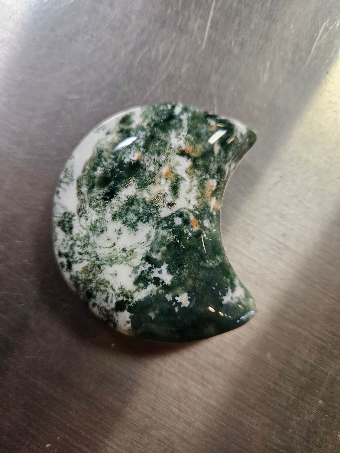 Moss Agate Moon