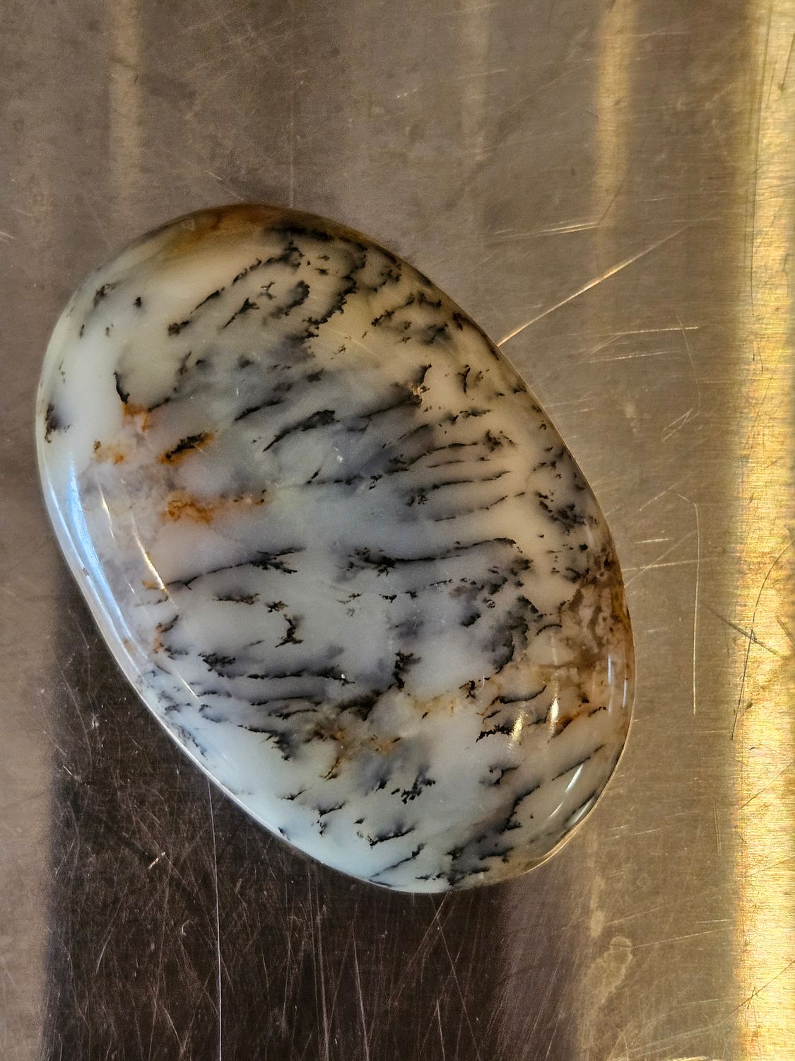 Merlinite Palm Stone
