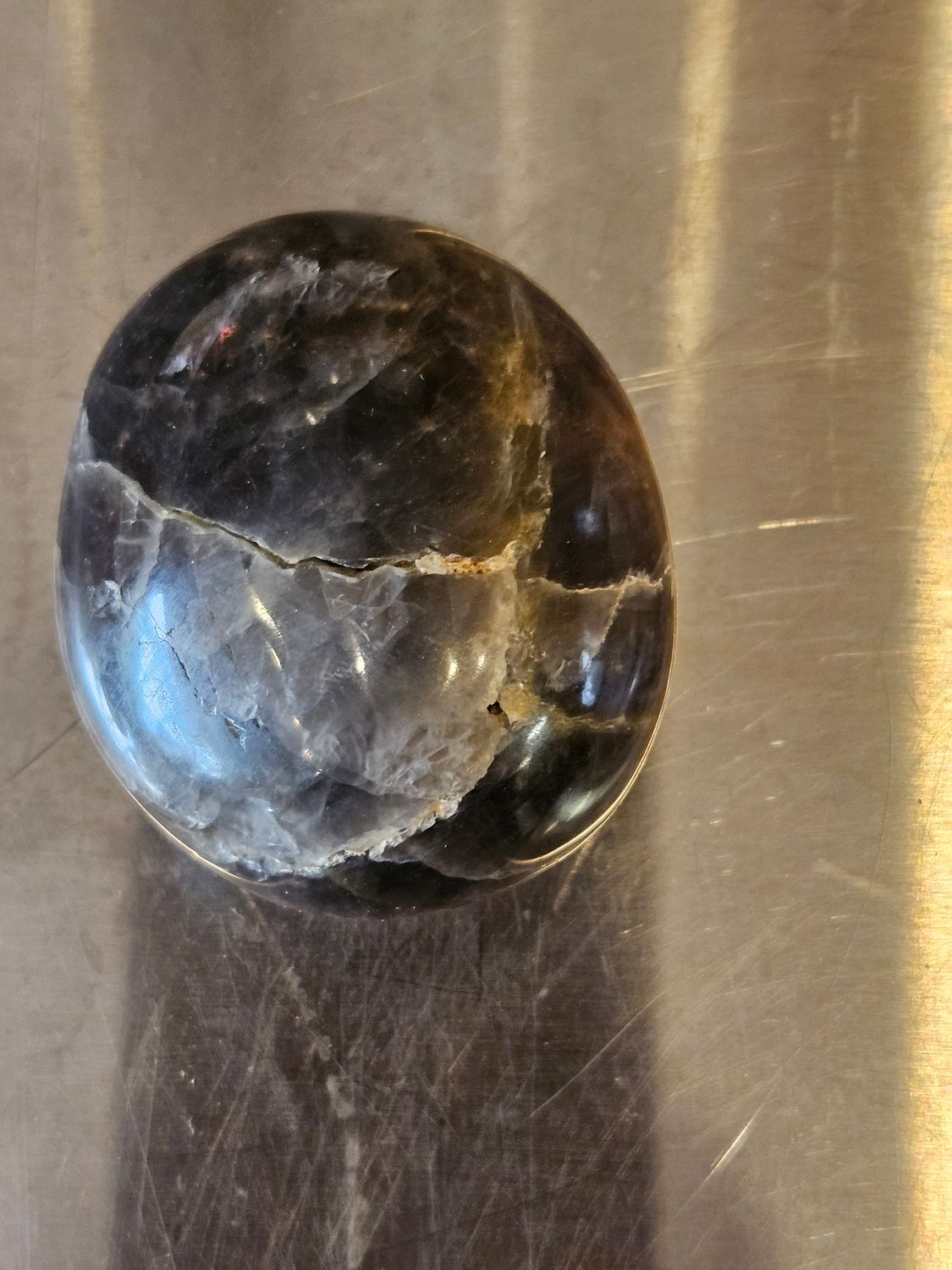 Black Moonstone, Large Tumbled Stone/Palm Stone