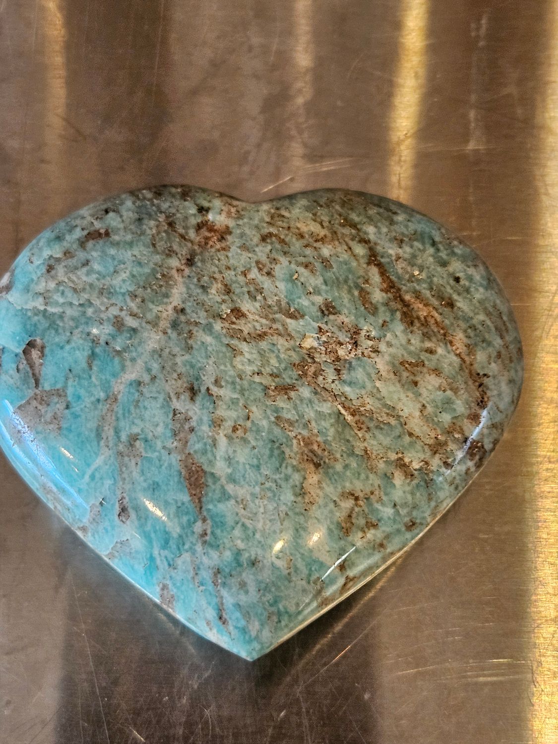 Amazonite Heart