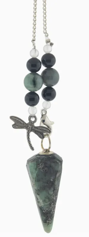 Emerald Dragonfly Pendulum