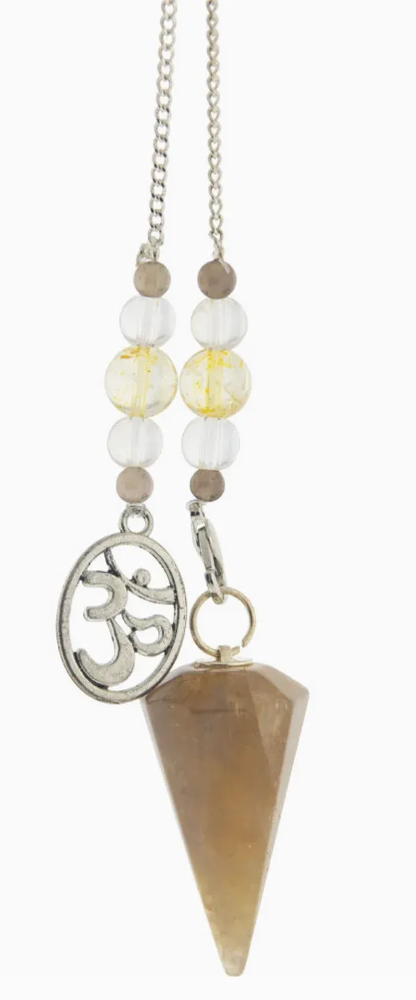 Citrine Om Pendulum