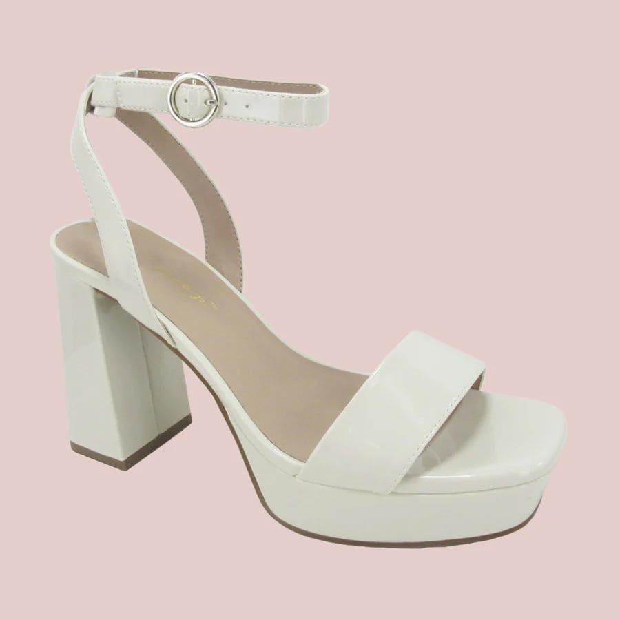 Shannon, Color: Ivory Patent, Size: 6.5