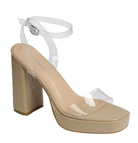 Upside-21, Color: Nude/Clear, Size: 6