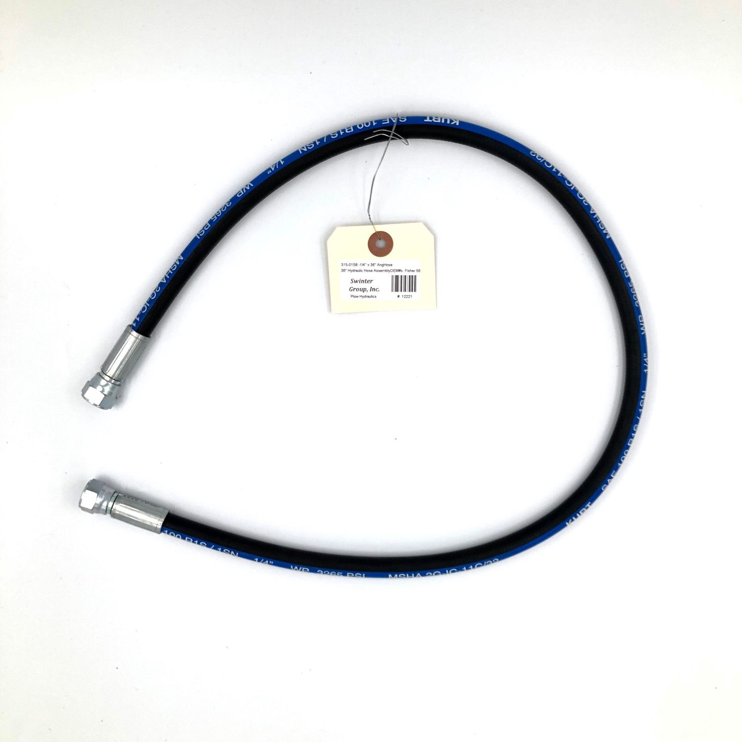 315-0158 -1/4&#39;&#39; x 36&#39;&#39; Angle Hose