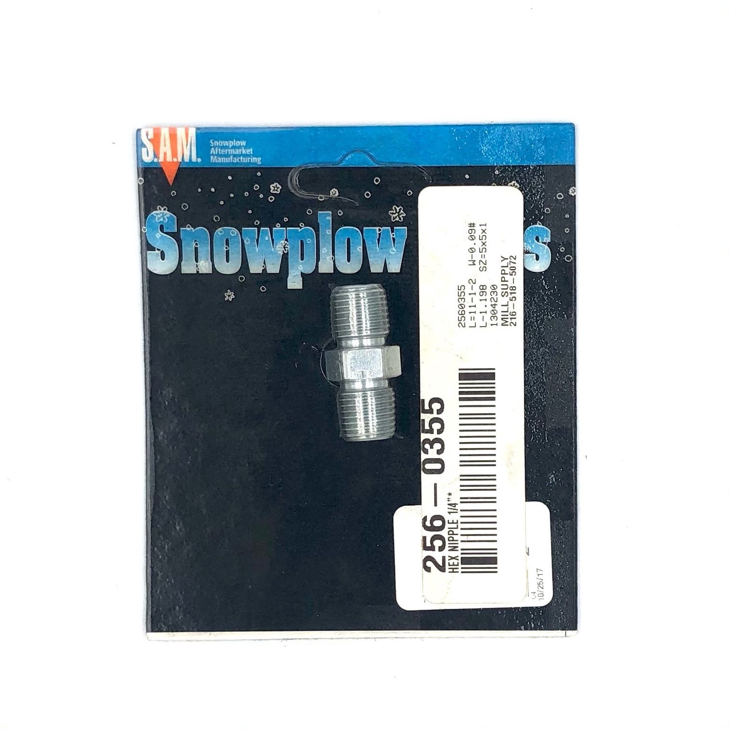 411090 - 1/4IN Hex nipple