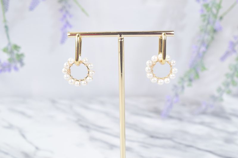 Coronas de Perlas en Dorado