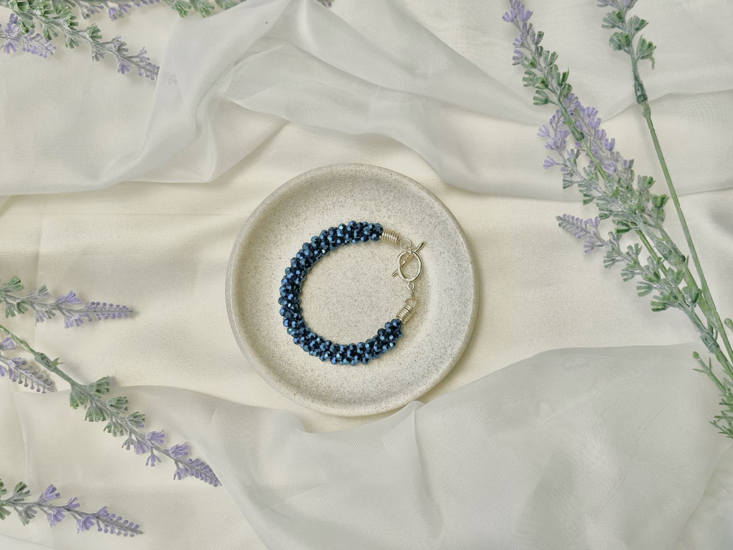 Pulsera Kumihimo Azul