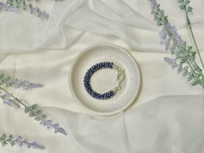 Pulsera Kumihimo Azul-Morado
