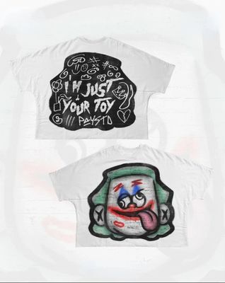 cropped joker oversized t-shirt