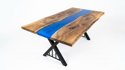 Midnight Ocean Blue Deluxe Dining Room Table