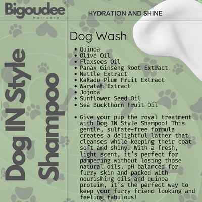 Bigoudee Dog In Style Shampoo 500ml