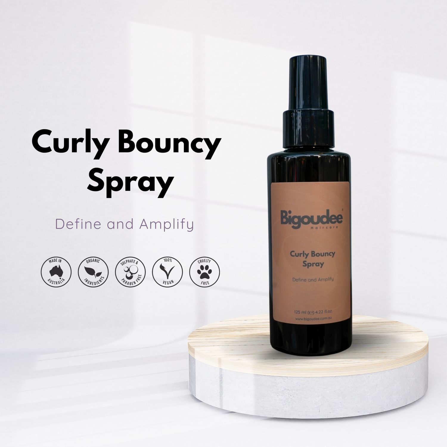 Bigoudee Curly Bouncy Styling Spray 125ml