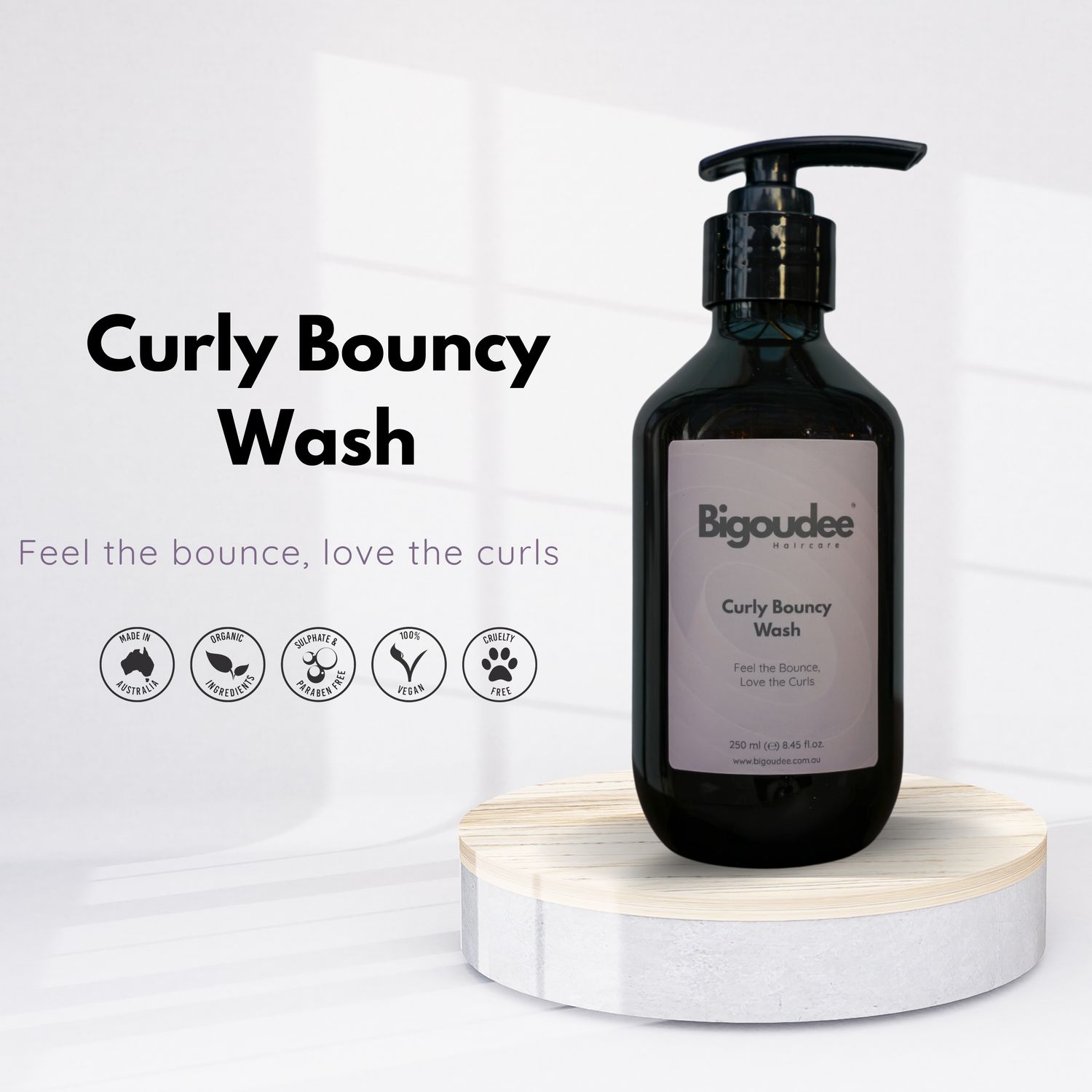 Bigoudee Curly Bouncy Shampoo 250ml