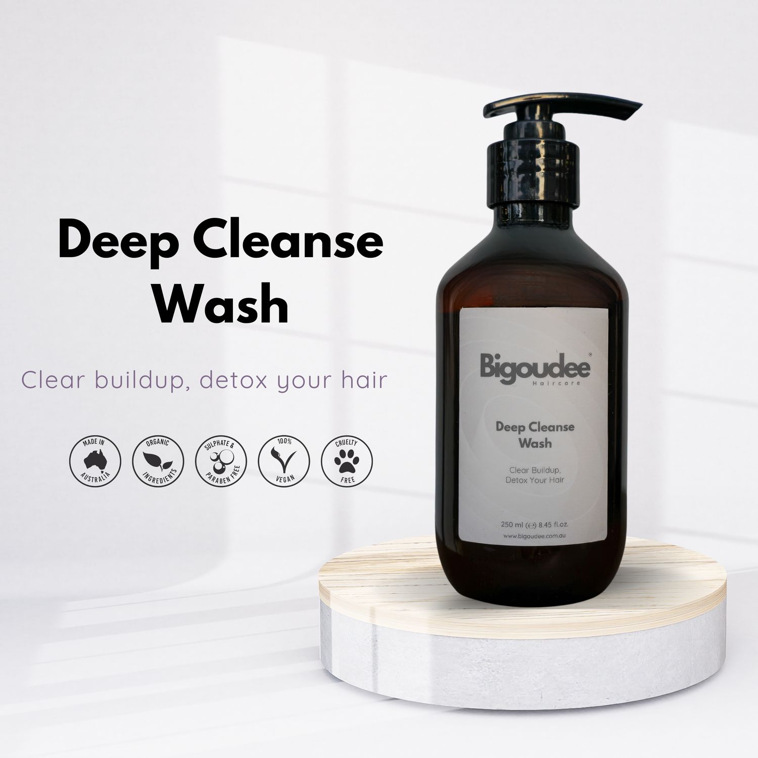 Bigoudee Deep Cleanse Shampoo 250ml