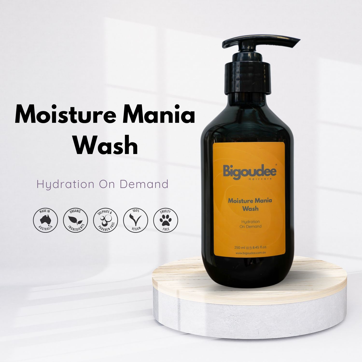 Bigoudee Moisture Mania Shampoo 250ml Bigoudee Moisture Mania Shampoo 250ml