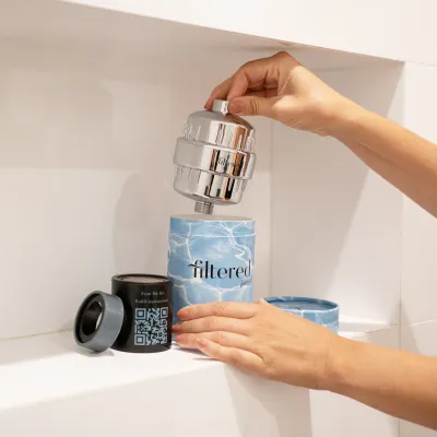 Filtered Beauty Shower Purifier Silver