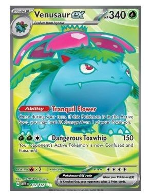 Venusaur ex (Full Art) 182/165