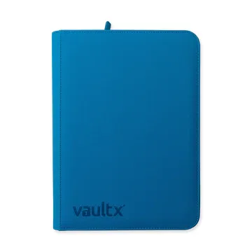 Vault X EXO-TEC Zip Binder - Neon Blue - 9-Pocket