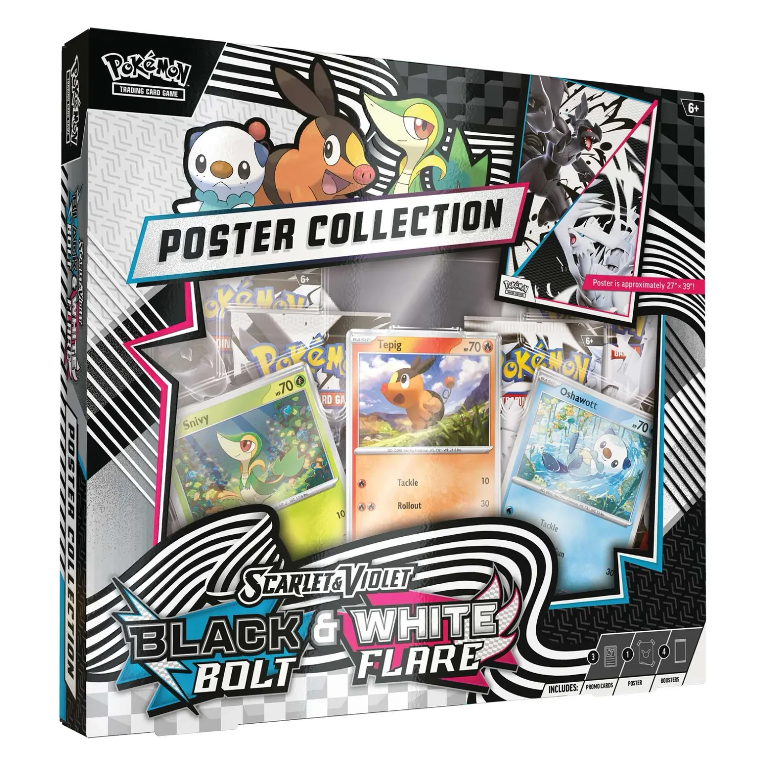 Pokémon Black Bolt &amp; White Flare Unova Poster Collection