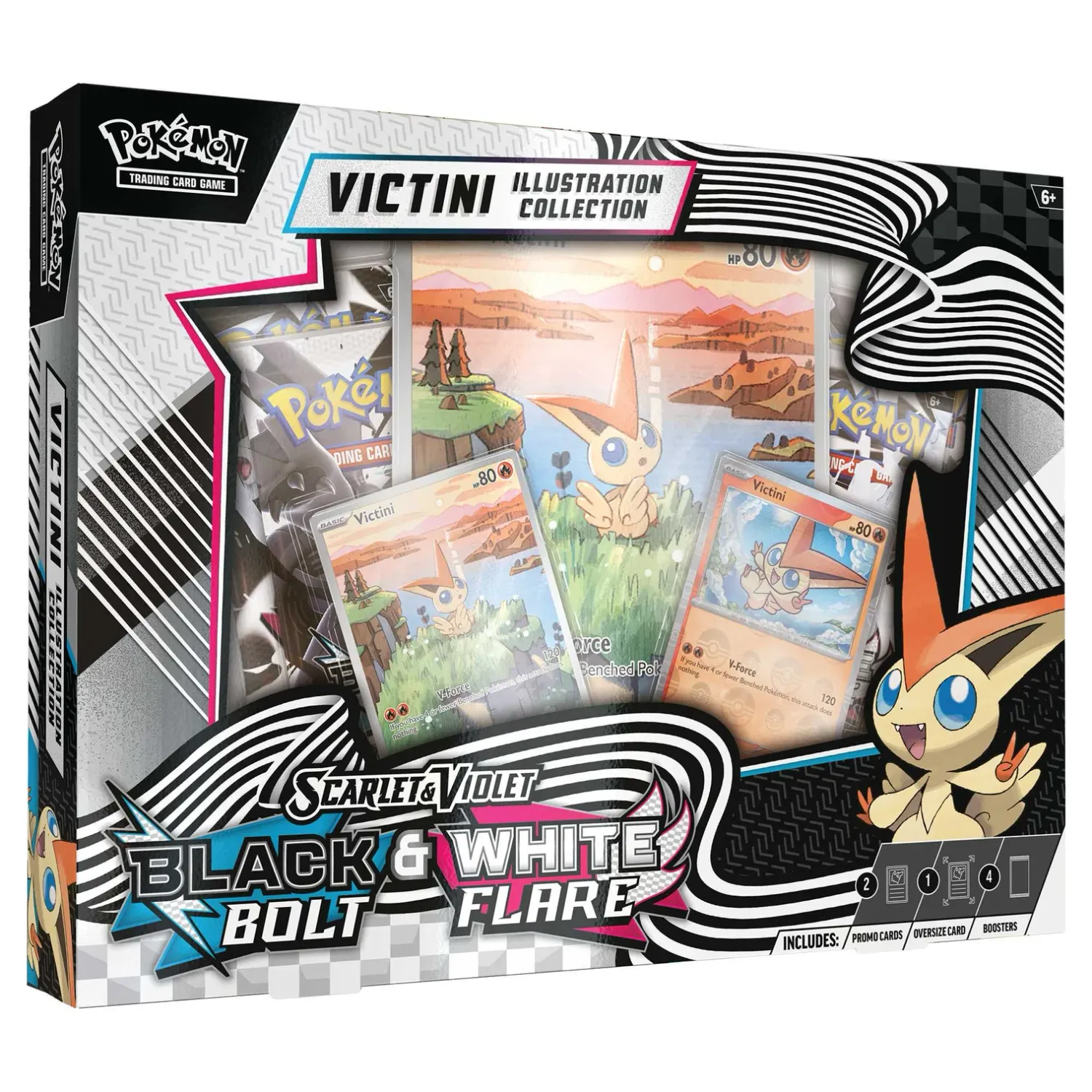 Pokémon Black Bolt &amp; White Flare Unova Victini Illustration Collection